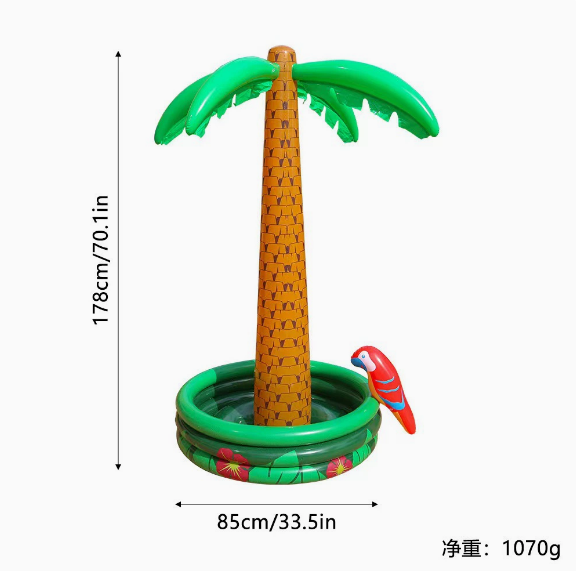 Parrot coconut tree ice bucket