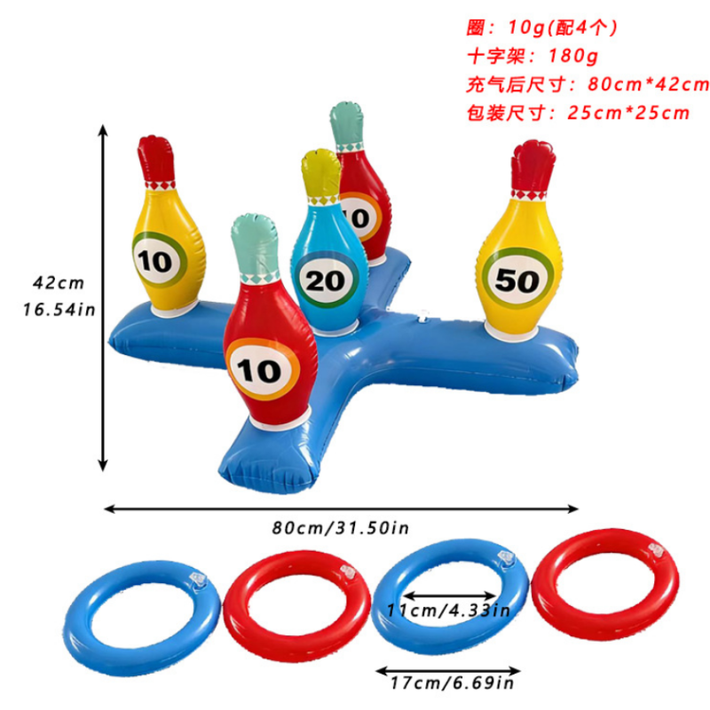 Cross ring toss